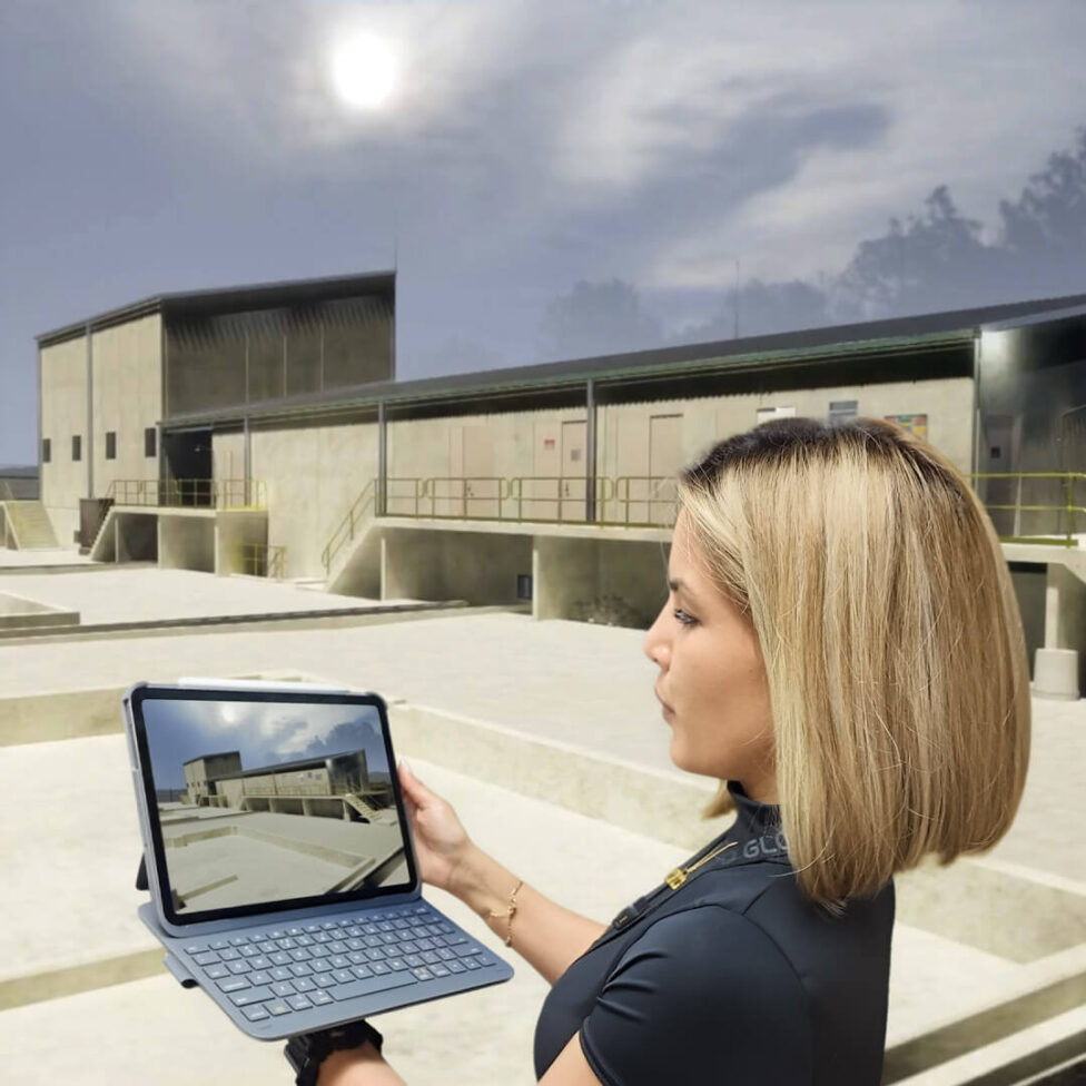 High-voltage GIS substation